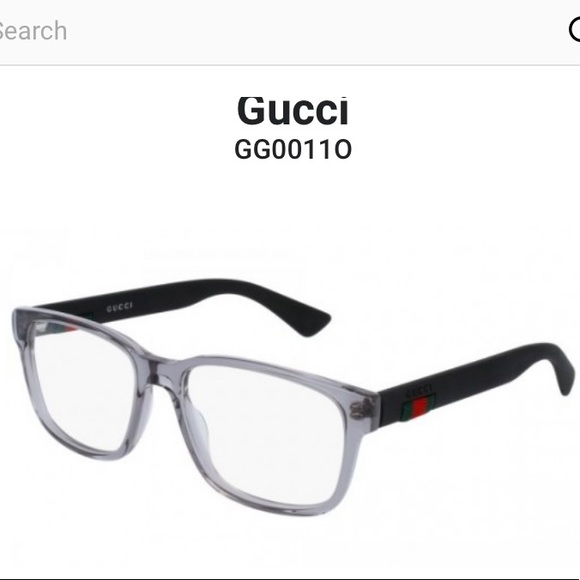 NEW Gucci Clear Rim with Black Eyeglasses Frames - Picture 2 of 6